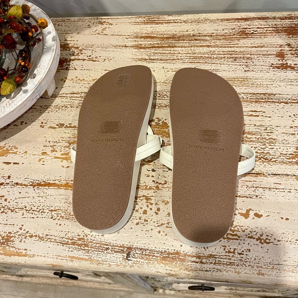 Tory Burch Miller Cloud Calf Leather New Ivory Sandals - Picture 5 of 13